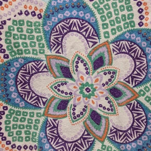 Tea Collection Blue Green Purple Floral Sleevless Spring Summer Dress Size 6 - Picture 2 of 5